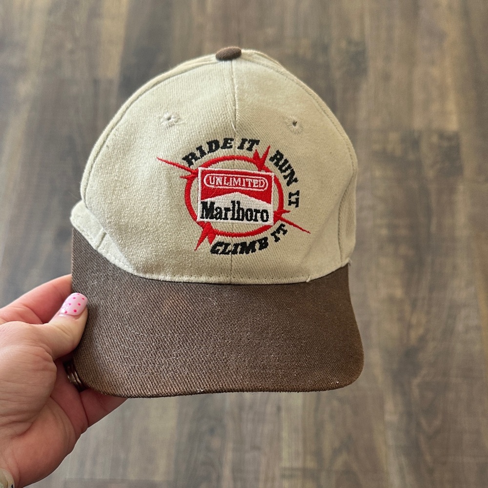 Marlboro Tan and Brown Cap